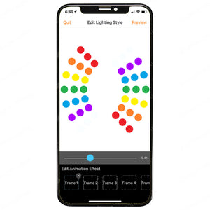 InMotion V8 App iOS Apple RGB Light Patterns